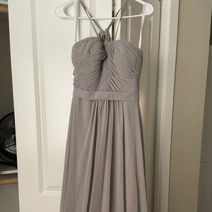 Azazie Bridesmaid/Formal gown (Color: Silver)